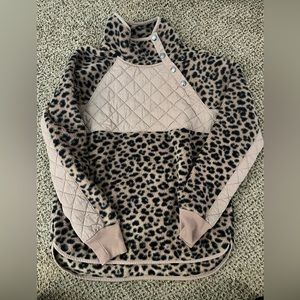 EUC Abercrombie asymmetrical Snap up fleece small